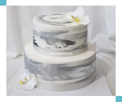 ابروبادی سفید . نقره ای 