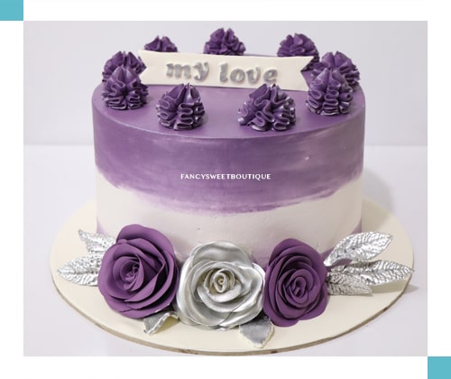 بنفش . نقره ای